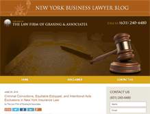 Tablet Screenshot of newyorkbusinesslawyerblog.com